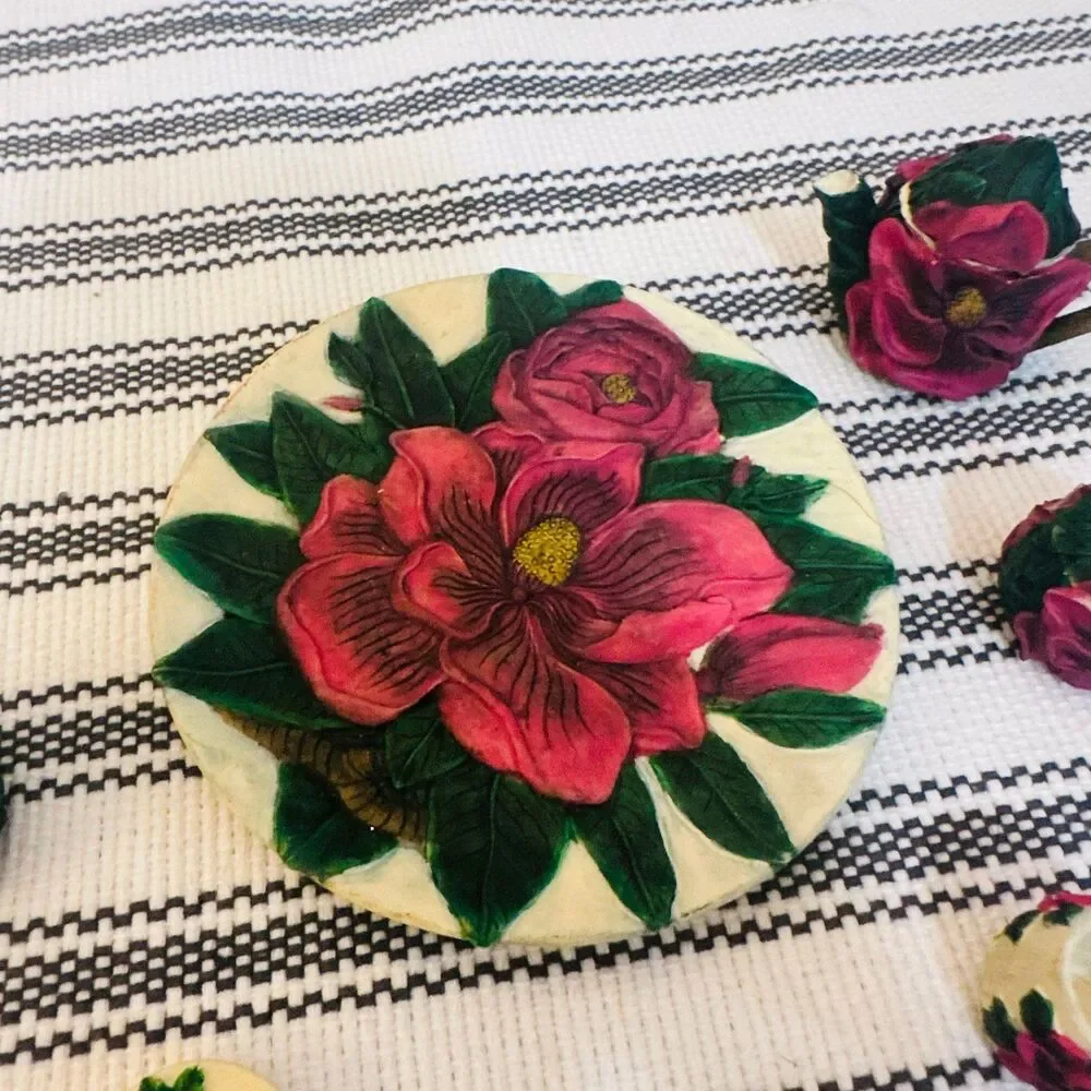 Vintage Magnolia Mini Floral Tea Set